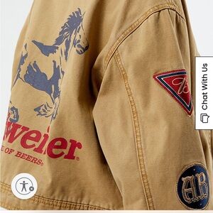 ISO Budweiser by PacSun Wild Horse Cropped Jacket